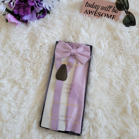 Suspender , bowtie , hankie - Picture 2 of 3